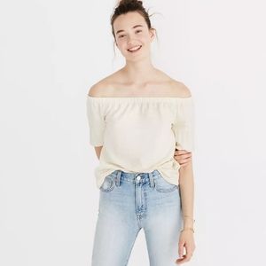 Madewell Off-the-Shoulder Texture Top